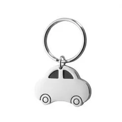 Chaveiro de carro retrô em metal