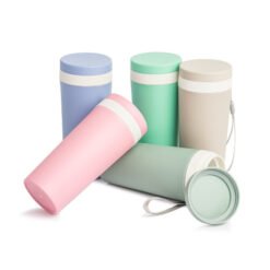 Copos isotermico fibra de bambu 350ml