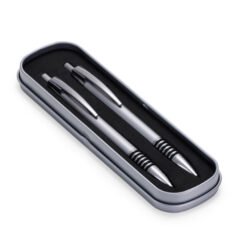 Estojo Caneta e Lapiseira 9 Estojo Caneta e Lapiseira cor prata