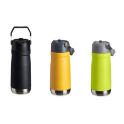 Garrafa Térmica de Aço Inox 500 ml com Alça Retrátil