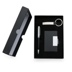 Kit caneta chaveiro e porta cartão persnalizados