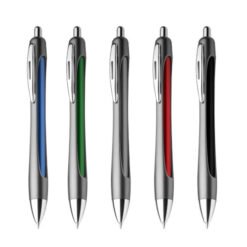 caneta cinza com detalhe vazado