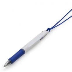 caneta com cordão 2 cores