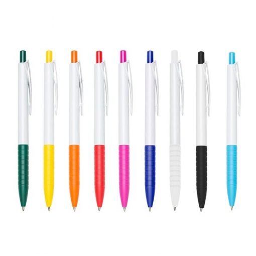 canetas escolares coloridas branca