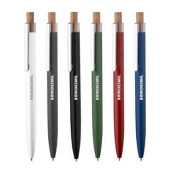 caneta de material reciclado personalizada