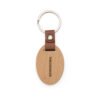 chaveiro personalizado de madeira oval