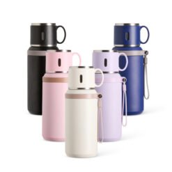 garrafa termica 600 ml com caneca