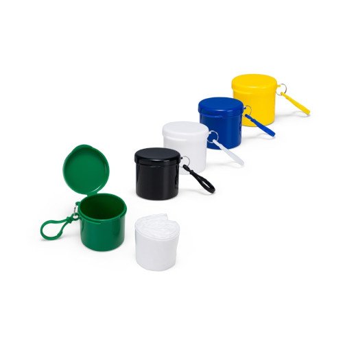 kit capa de chuva 1 kit capa de chuva com pote plástico com mosquetão para guarda a capa.