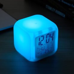 mini relógio led com despertador 7 mini relógio led com despertador 2