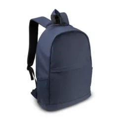 mochila azul em algodão reciclado