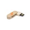 pen drive em madeira com logo impressa