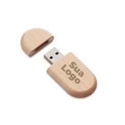 pen drive gravado com logo da empresa