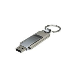 pen drive prata com chaveiro